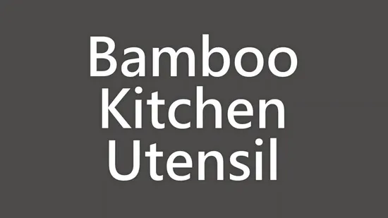 Talheres de bambu Colher Faca Garfo